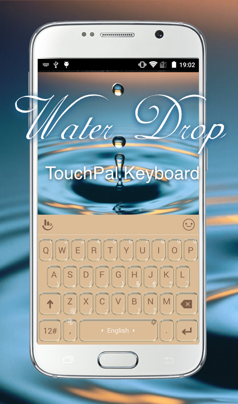 Free Water Drop Keyboard Theme Screen 1