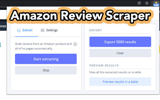 Amazon Review Scraper - Export to CSV