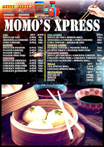 MOMO's XPRESS menu 