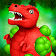 Squishy simulateur boules stress kawaii dinosaures icon