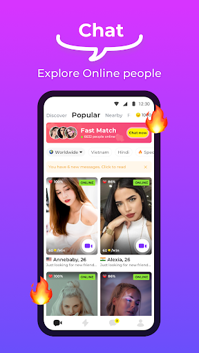 Screenshot Hotchat- Video Chat&Live&Party