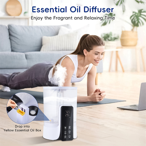 Title 9, 6L Large Capacity Humidifier with Intelligent T...
