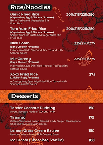 Rural Blues Asian Kitchen menu 