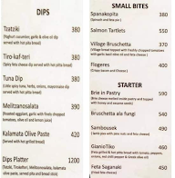 Thalassa Beach menu 1