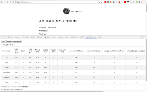 React Performance Devtool