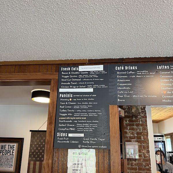 Sandwich menu. They sIde they can out anything on gluten free bread.