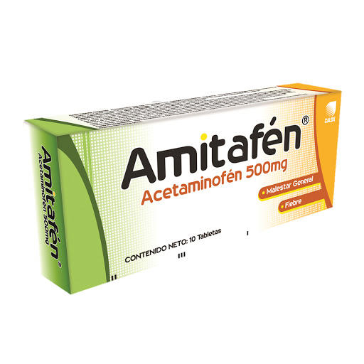 //Amitafen 500mg 10tabletas Acetaminofen Calox Acetaminofen Calox Calox 500 mg x 10 Tabletas