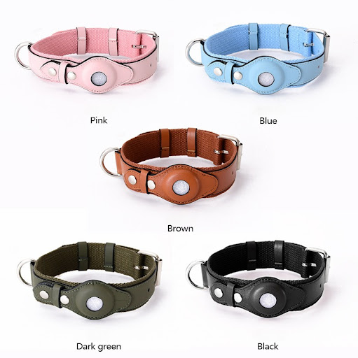 Title 13, Apple AirTag Pet Collar Adjustable Dog Leash fo...