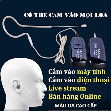 Micro không dây gài tai Aporo 2