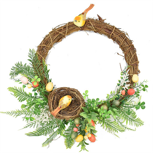 Title 1, Easter Egg Garland Western Style Little Bird Ne...
