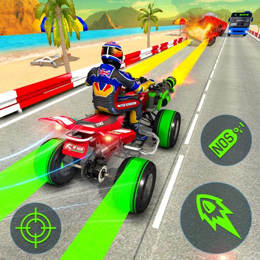 ATV Quad Bike Racing Simulator: Bike Shooting Game