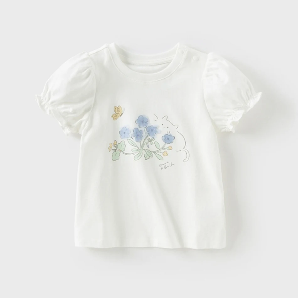 Top fino de algodão puro 5A para meninas, antibacteriano e antiácaros, ideal para pele sensível. Conforto e proteção diária garantidos.