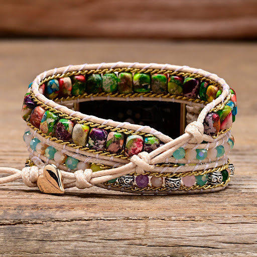 Title 5, Winding Hand Woven Watchband Bracelet Comfortab...
