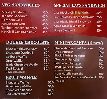 The Waffle Bite menu 