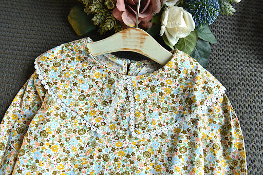 Title 13, Girls Floral Shirt Suspender Skirt Two-piece Su...