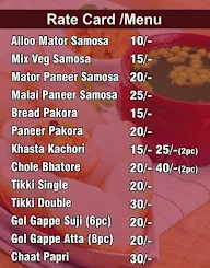 Samosa Chaat menu 1