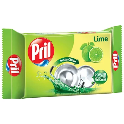 Pril Dishwash Bar Lime 200 Gm
