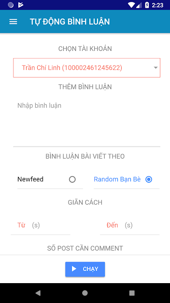 Simple Fb Mobile 0.0.7 - Ứng Dụng Auto Facebook