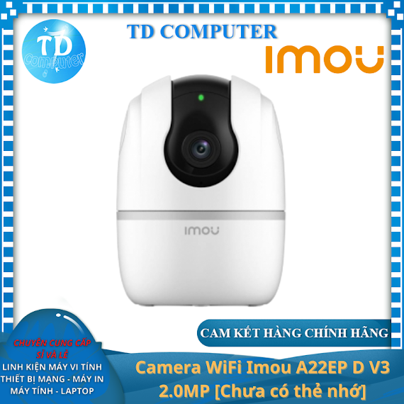 Camera Wifi Imou A22Ep D V3 2.0Mp [Chưa Có Thẻ Nhớ] Chuẩn 1080P Đàm Thoại 2 Chiều Đèn Hồng Ngoại Quay 360° - Hàng Chính Hãng Fpt Phân Phối