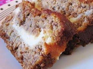 Cream cheese filled Banana Bread