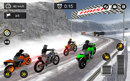 snow mountain bike racing mod apk