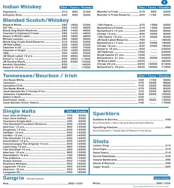 Koramangala Social menu 