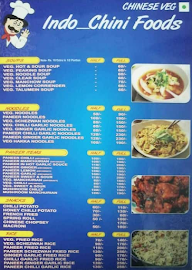 Indo Chini Food menu 1