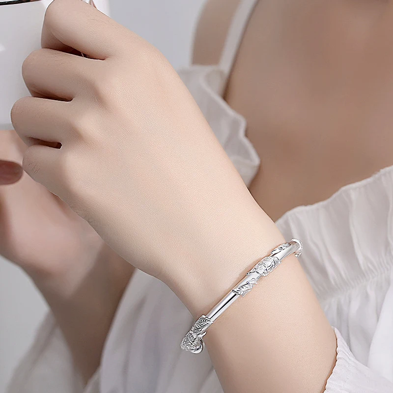 Title 6, Damen Armband aus massivem Sterling Silber Stil...