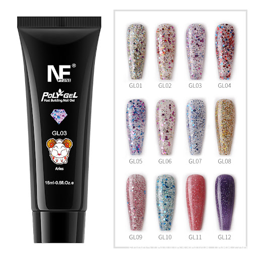 Title 5, Crystal Quick Nail Extension Gel No Paper Holde...