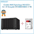 Combo Thiết Bị Lưu Trữ Nas Synology Ds1522+ Và 1 Ổ Cứng Seagate St2000Vn003 2 Tb - Hàng Chính Hãng