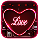 Download Neon Love Heart Keyboard Theme For PC Windows and Mac 10001001