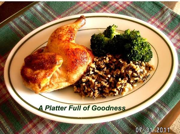 Rock Cornish Hen and Wild Rice image