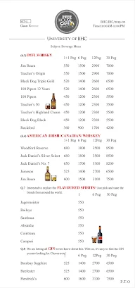 The Beer House Cafe menu 6