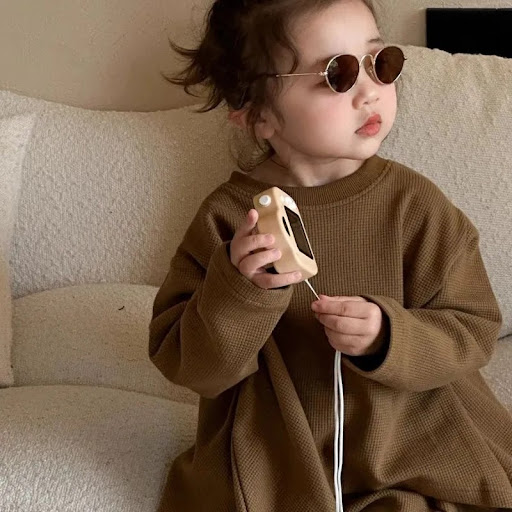 Title 6, Girls Loose Cape Top & Bell-bottom Pants Suit