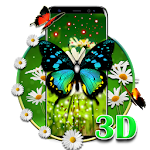 Cover Image of Скачать 3d colorful butterfly theme 1.2.2 APK