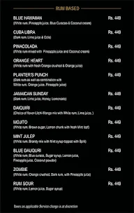 Blue Nile Restaurant & Bar menu 2