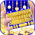 Cover Image of Скачать Тема для клавиатуры Golden Glitter 1.0 APK