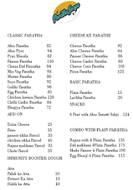 Paratha Scape menu 1