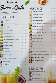 Imperio Juice & Cafe menu 3