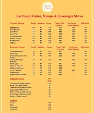 Cream Studio Gelatos, Cakes & More menu 2