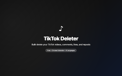 TikTok Deleter Pro - Delete Videos, Comments & Likes