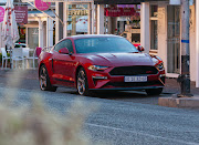 The Mustang GT CS takes five during a coffee mission on the Parkhurst strip. 