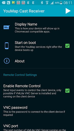 YouMap Chromecast Receiver