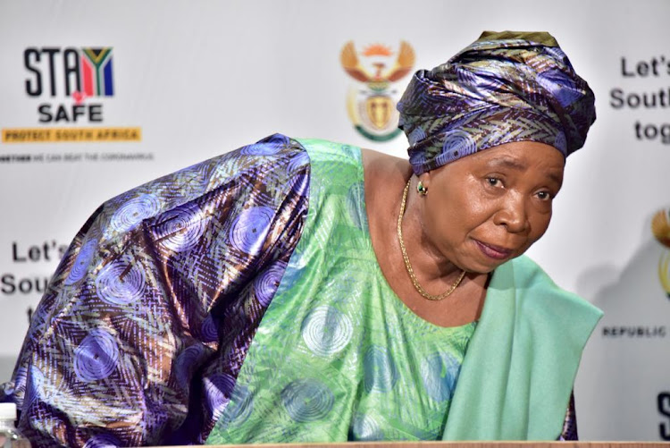 Minister Nkosazana Dlamini-Zuma. File photo.
