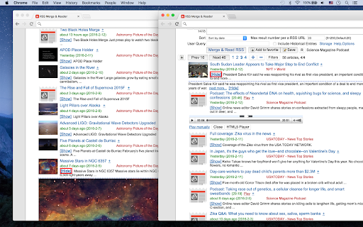 RSS Merge & Reader