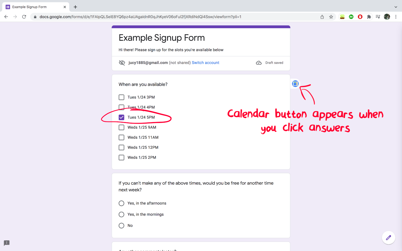 Calendar Express for Google Forms™ Preview image 5