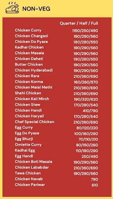 The Spicy Kitchen menu 