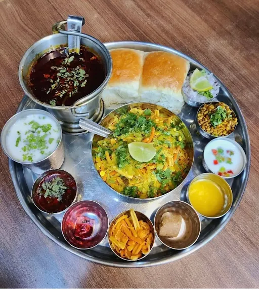 Misal Thali With Taak