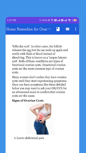 Home Remedies for Ovarian Cyst