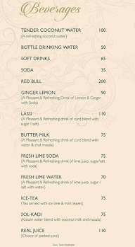 Coastal Machali Co. menu 4